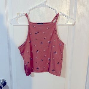 Clearing out my closet, pink floral tank, great condition